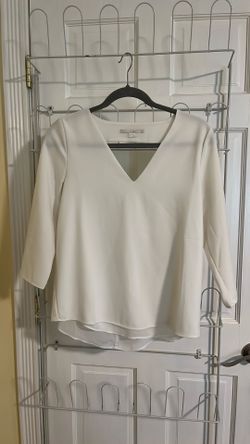 c&e women’s white blouse