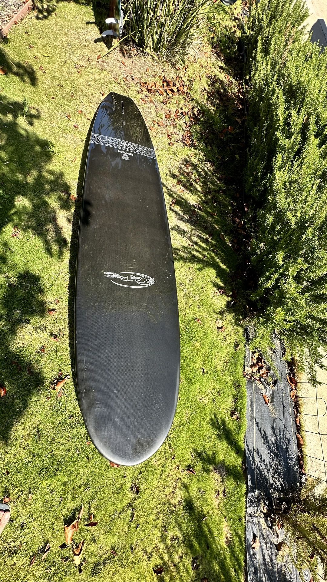 Guy Takayama Longboard Surfboard In Carbon Fiber Excellent Cond
