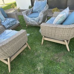 Sunbrella Outdoor Patio Club Chairs 