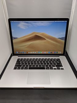 MacBook pro 15.4" retina 2.0ghz late 2013 256ssd 16gb ram Mac os 10.13 Mojave