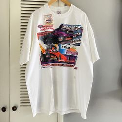 Vintage 1997 Dead-stock NHRA WINSTON 17th Annual Drag Racing Graphic T-shirt NWT