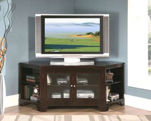 Brand New - In Box - Espresso Corner TV Stand Console