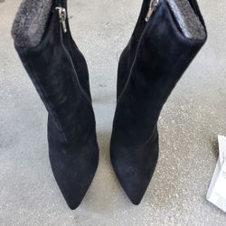 Steve Madden Suede Zip Boots