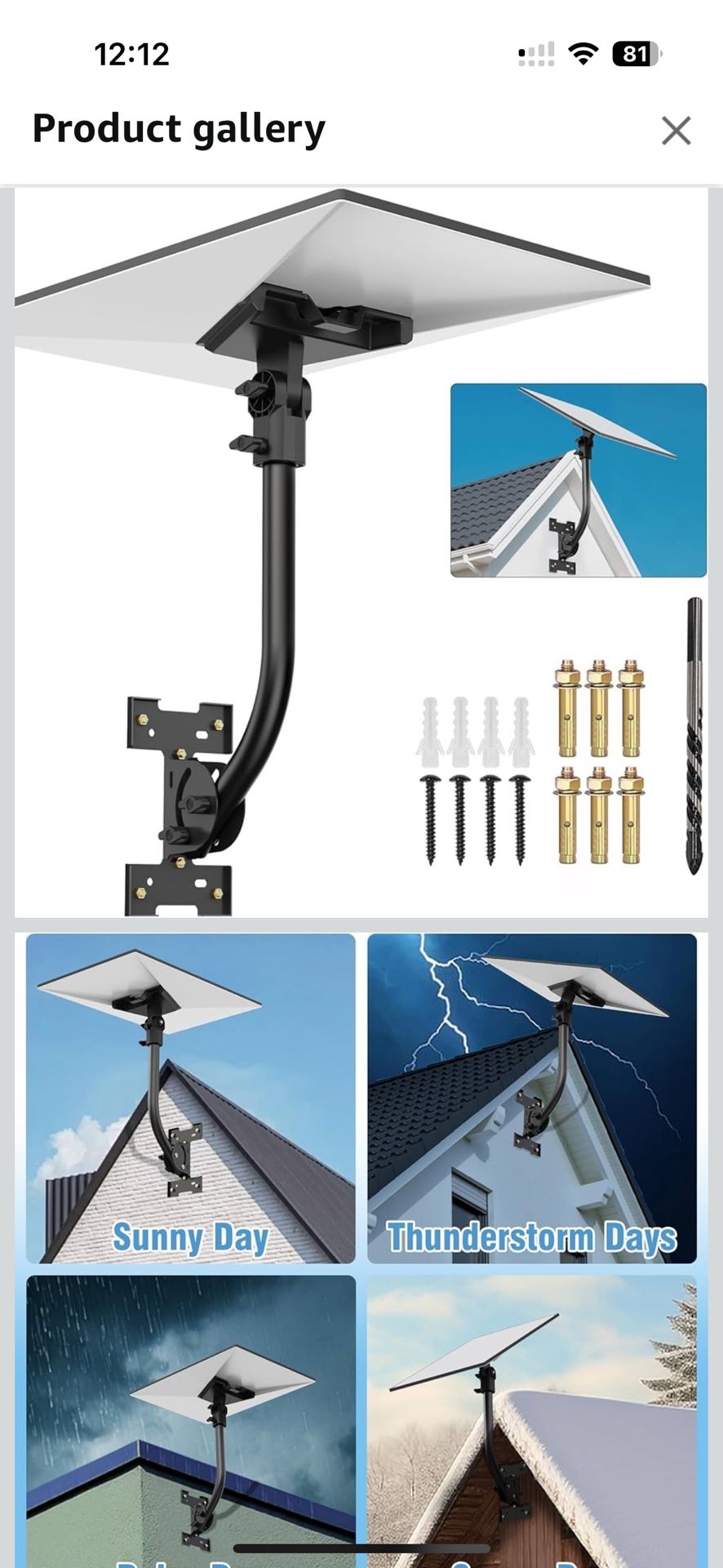 Brand New Starlink Gen 3 Mount — Adjustable 180°-Degree Installation kit with Waterproof Design Suitable for Wooden Roofs and Walls, ensuring Optimal 