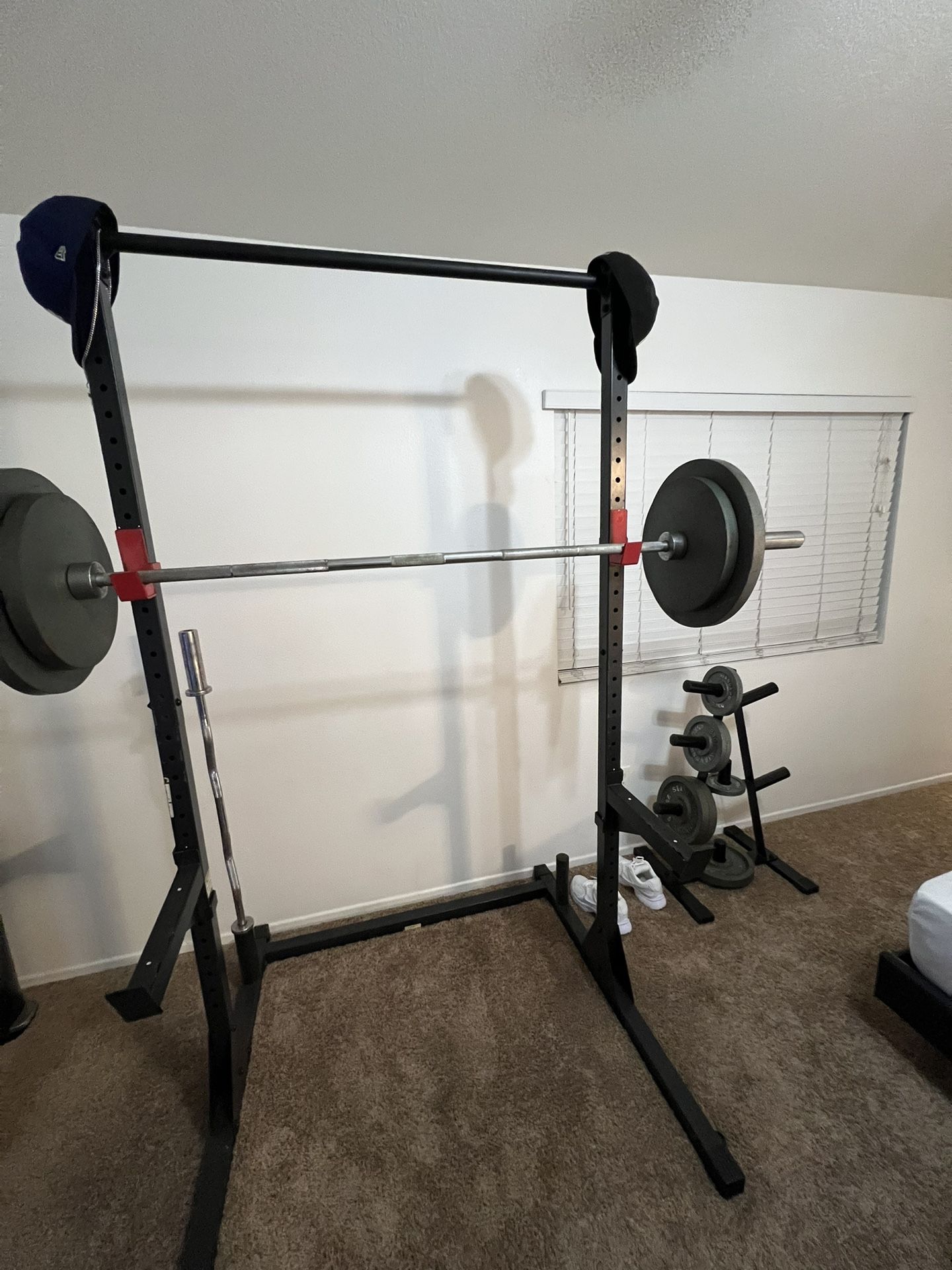 Squat Rack With Weights