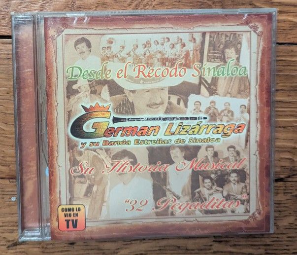 Pre-owned German Lizarraga Y Su Banda Estrellas De Sinaloa Su Historia Musical 32 Pegadiras Cd