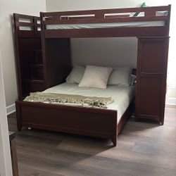 Bunk Bed Twin/full With Drawers