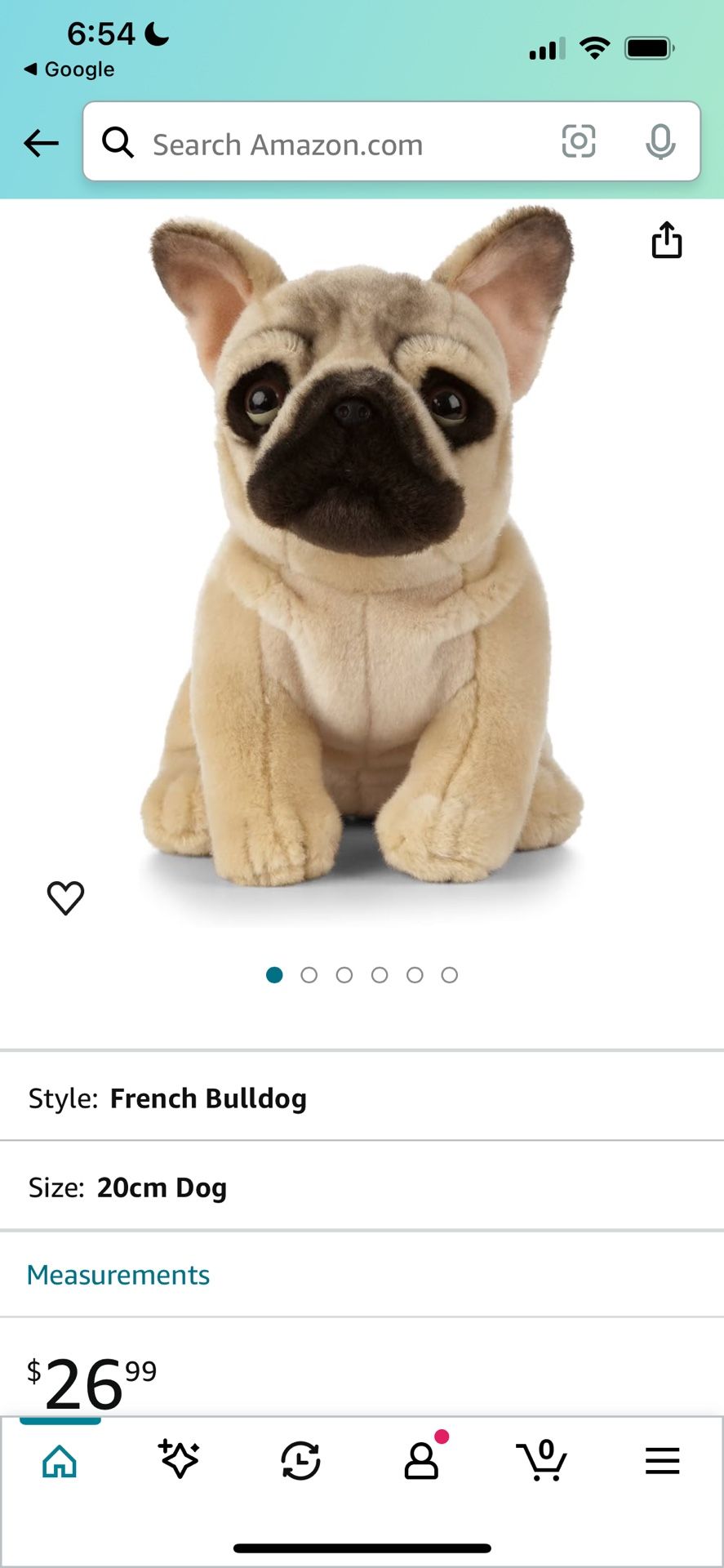 Frenchie Teddy Bear 