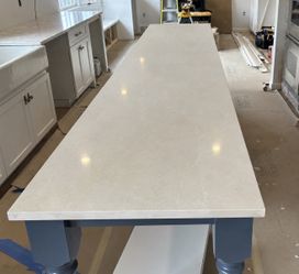 White Slab quartz New 90 inch long by 23 wide
