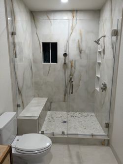 3/8 glass ) shower
