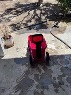 Radio flyer wagon and tricycle
