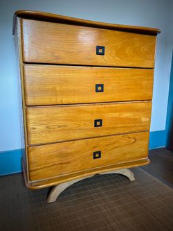 Unique solid wood vintage dresser