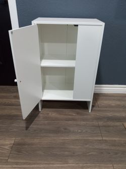 Ikea White Storage Cabinet with Shelves