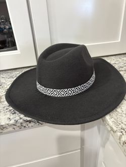 New Suede Charcoal Cowgirl Hat