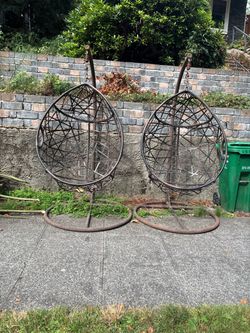 Hanging egg chairs outdoors 200 obo