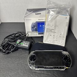 Sony PSP 1001 Console Boxed Bundle - Tested & Working