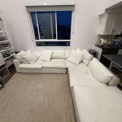 Cloud Couch Dupe: Living Spaces Utopia Sectional | Caitlin Flax | 3-Piece L-Shape