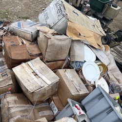 Storage shed containers clean out