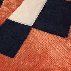 Nautica Kids Navy Blue Corduroy Crib Bed Skirt NEW