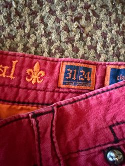 Rock revival men’s Jean cargo shorts