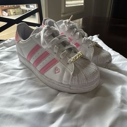 White And Pink Adidas 
