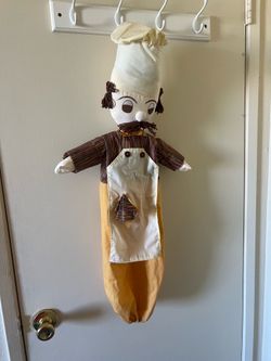 Chef Doll Kitchen Bag Holder