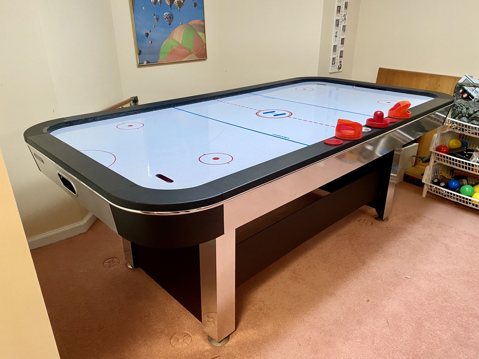 Harvard 7 foot (84 “) Electronic Air Hockey Table