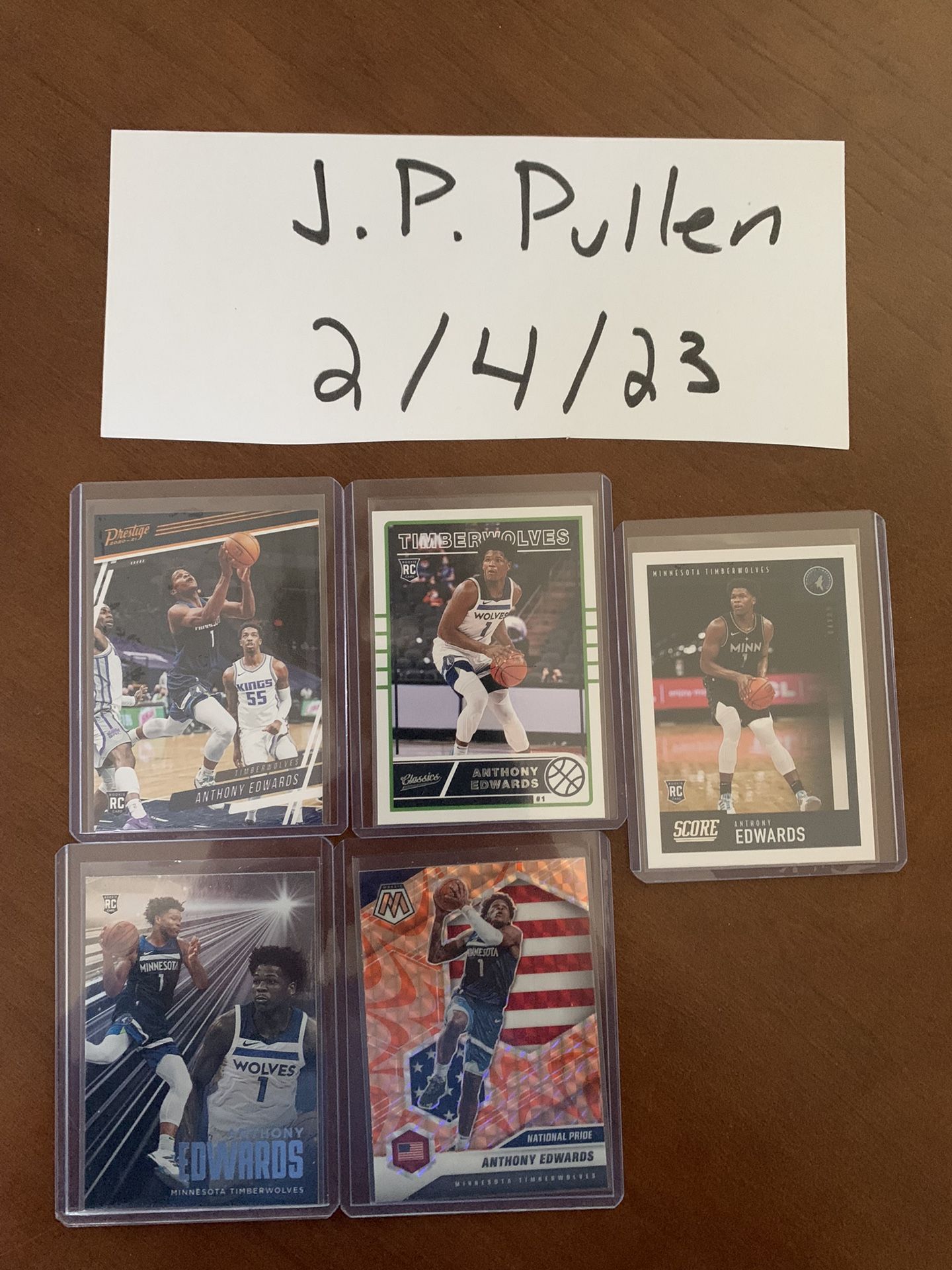 Anthony Edwards Rookie Lot