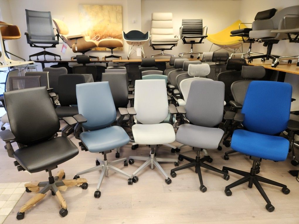 ☘️BRAND NEW!☘️ STEELCASE GESTURE CHAIRS FULLY ADJUSTABLE ARMS LUMBAR TILT LOCK SEAT DEPTH VARIOUS COLORS AVAILABLE!