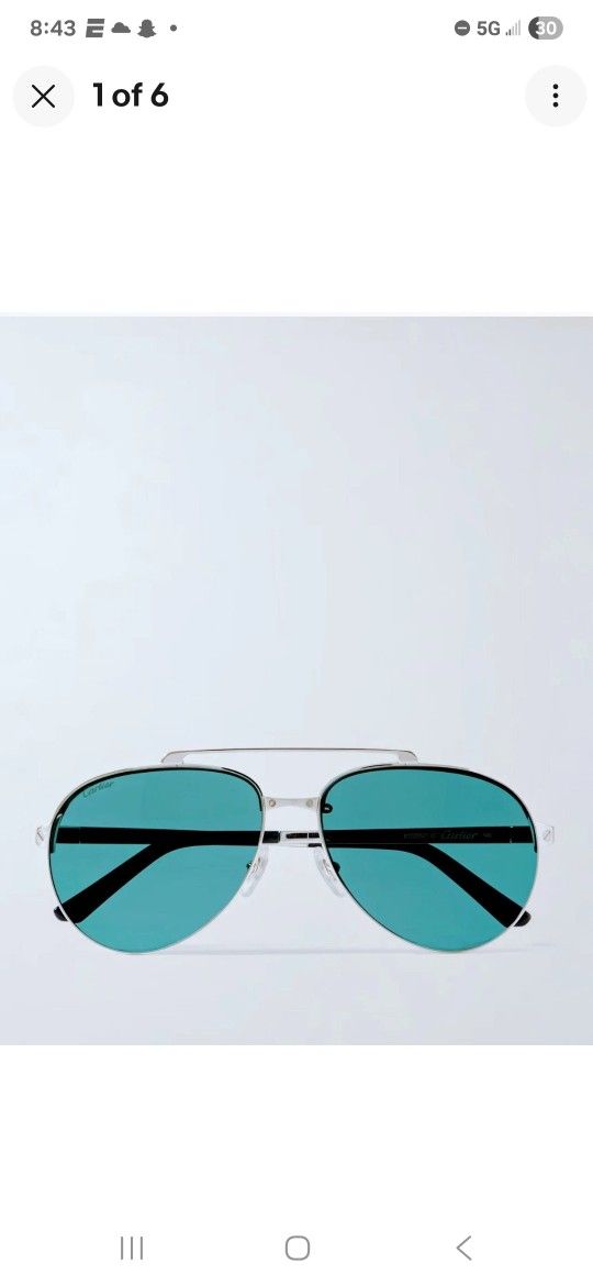 Mens Cartier Aviator Sunglasses