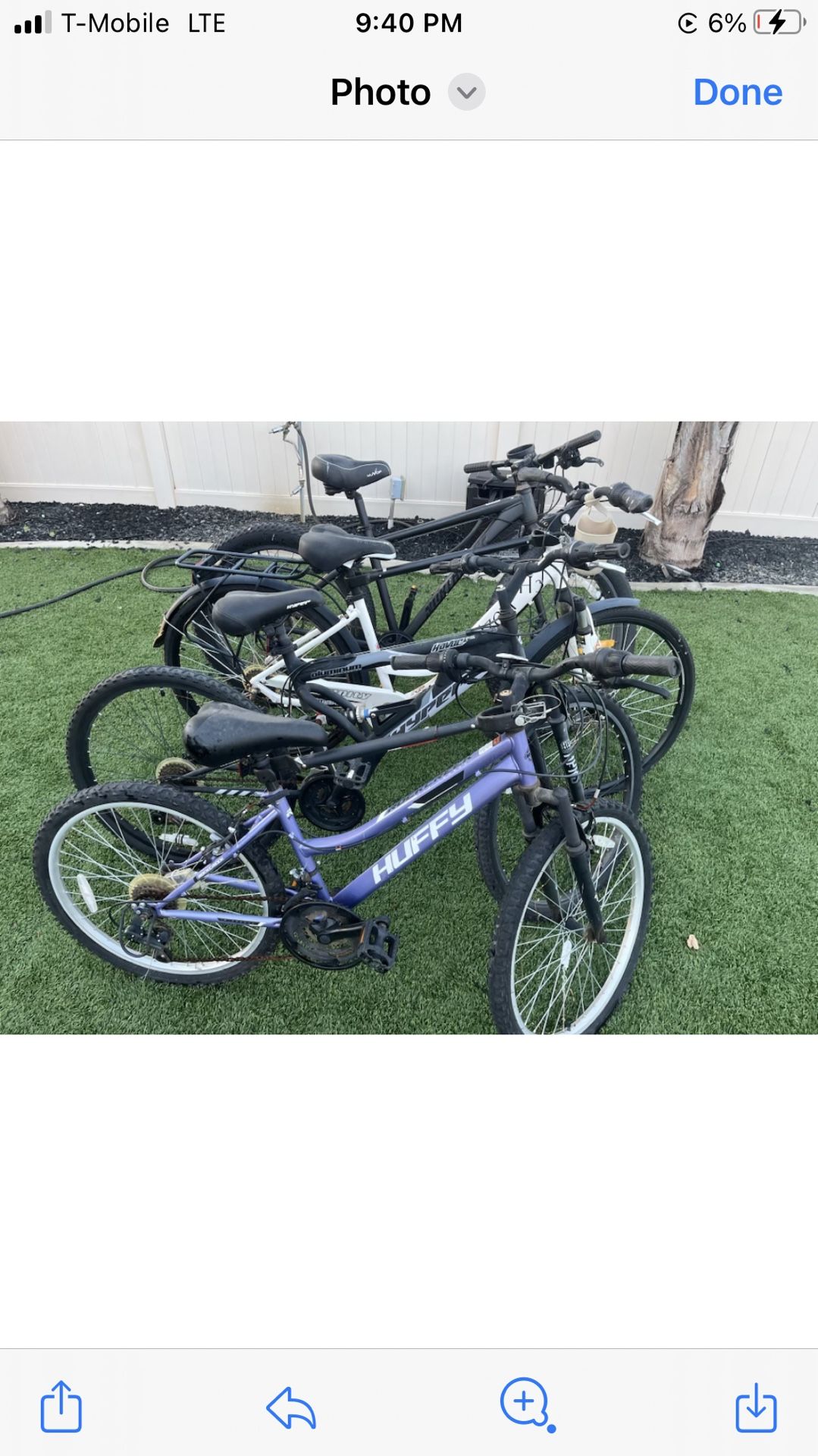Bikes. 3 Adult Bikes $60each Small $20