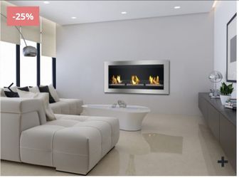 Wall-Mounted Bio Ethanol Fireplace
