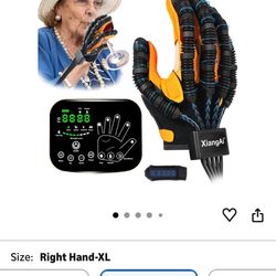 Rehabilitation Robot Gloves for Hand Hemiplegia Stroke Recovery, Finger Rehab Robotic Glove Strokes Therapy Equipment, 4 Modes, 2600mAh Rechargeable