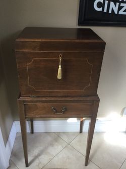Just In Time For Christmas !  ! Antique Henkel-Harris silver chest in beautiful vintage shape.s
