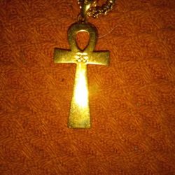 18k GP Ank Necklace 