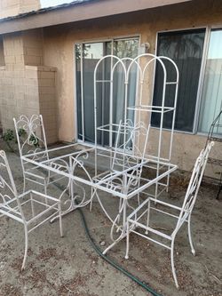 Wrought Iron Table Set