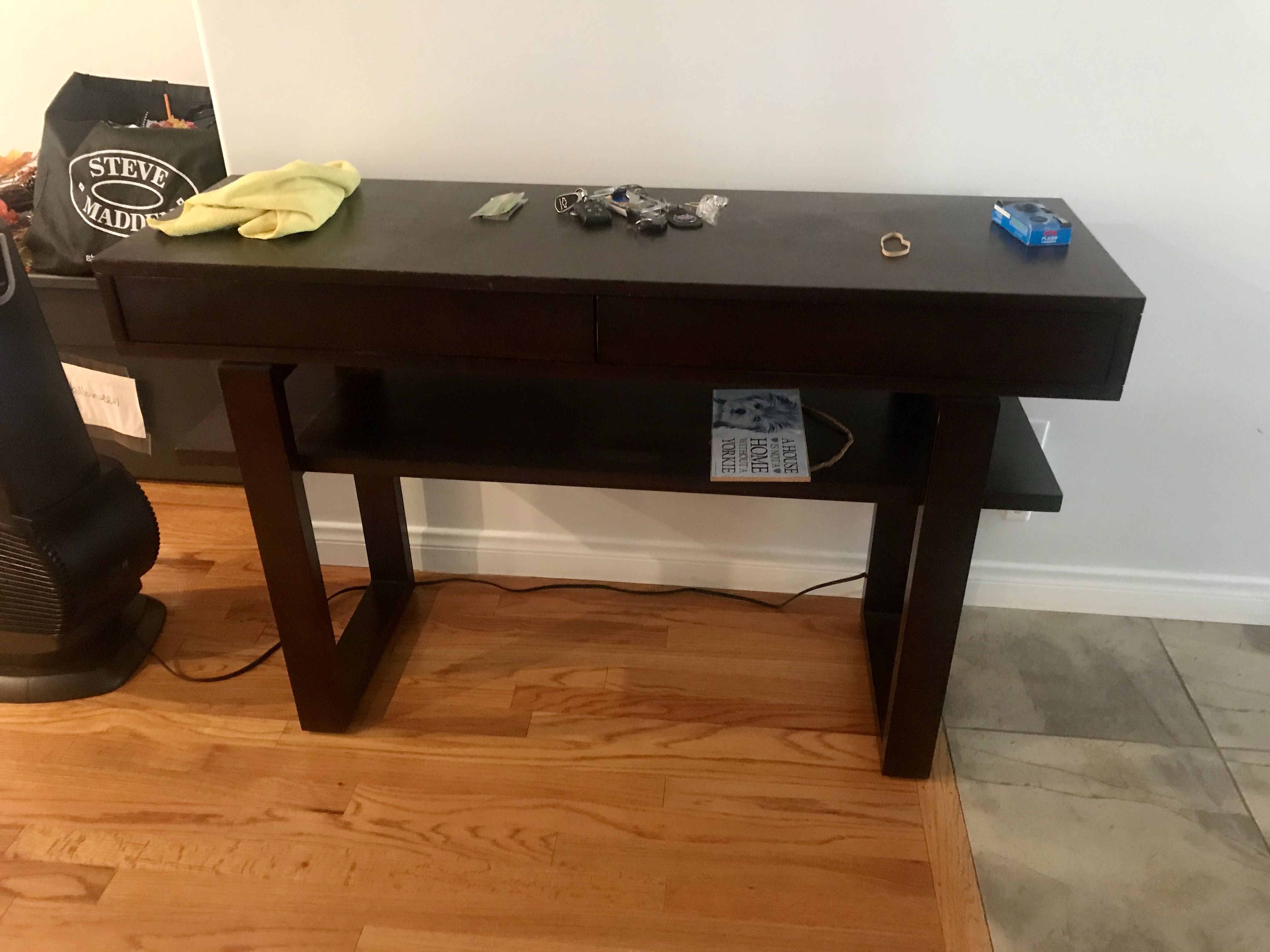 Table with Storage Drawers