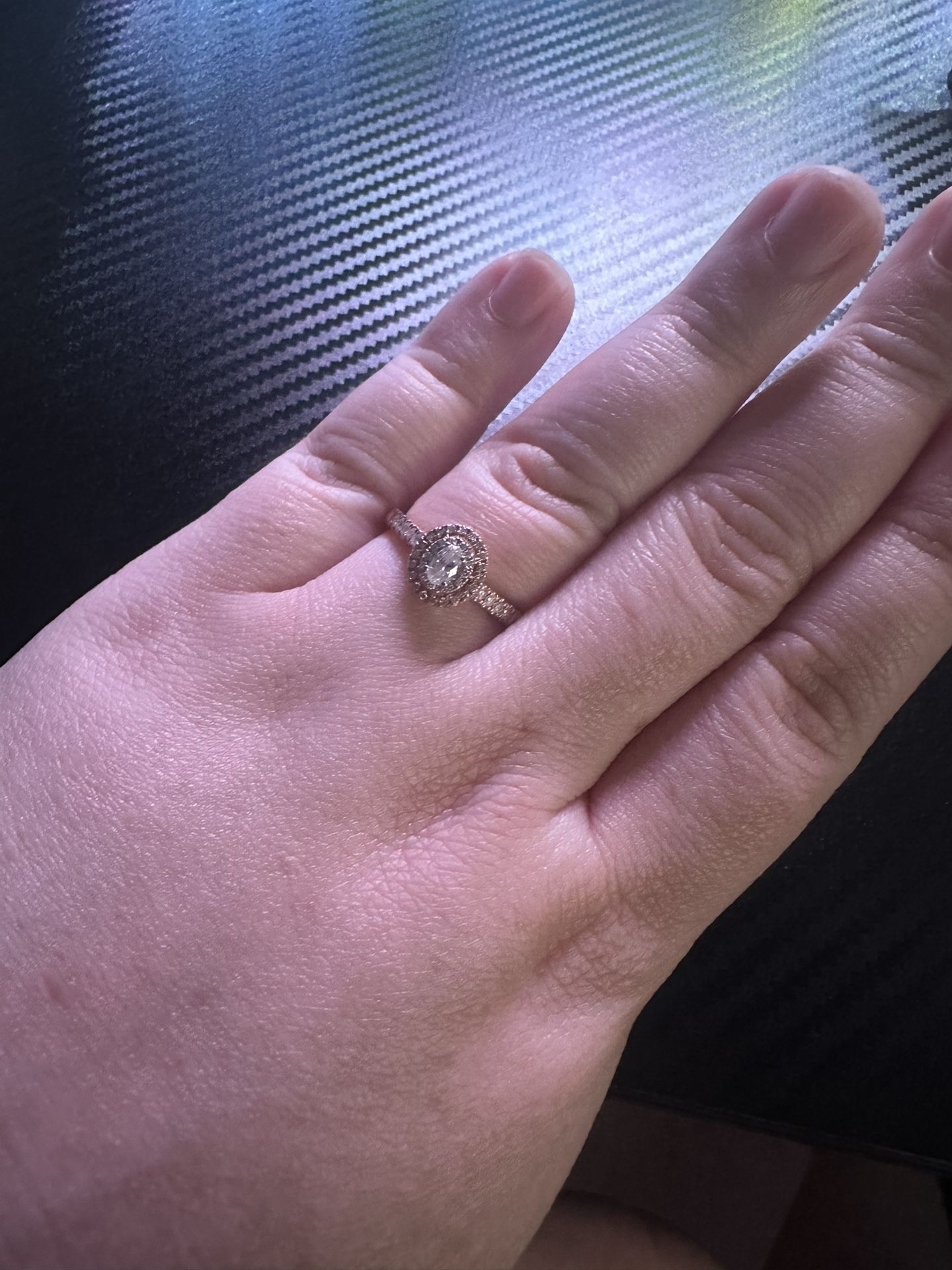 14K Rose Gold GDM Engagement Ring Size 8-9 Kay Jewelers