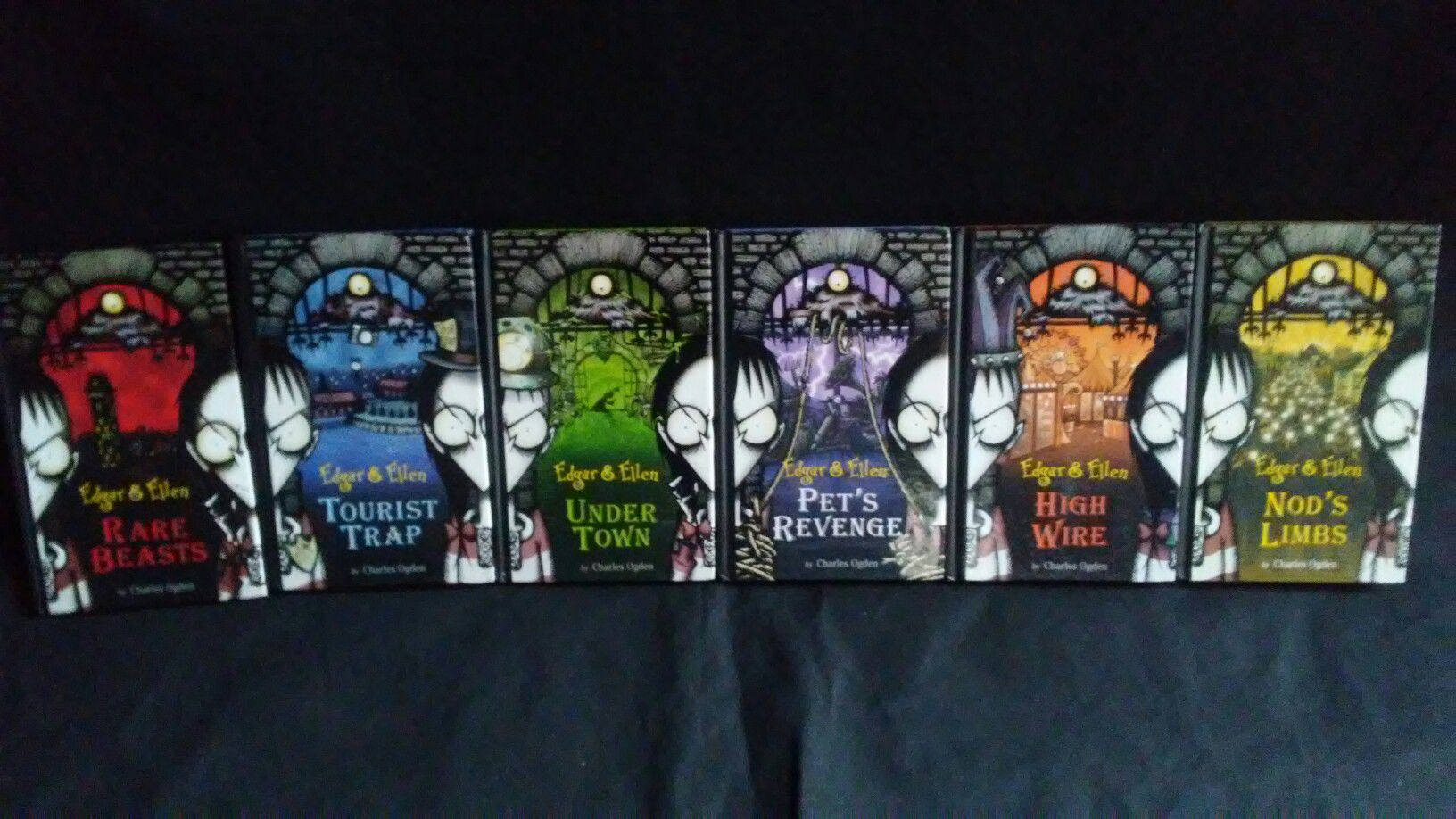 Set of 6 Edgar and Ellen Halloween themed books (complete set)