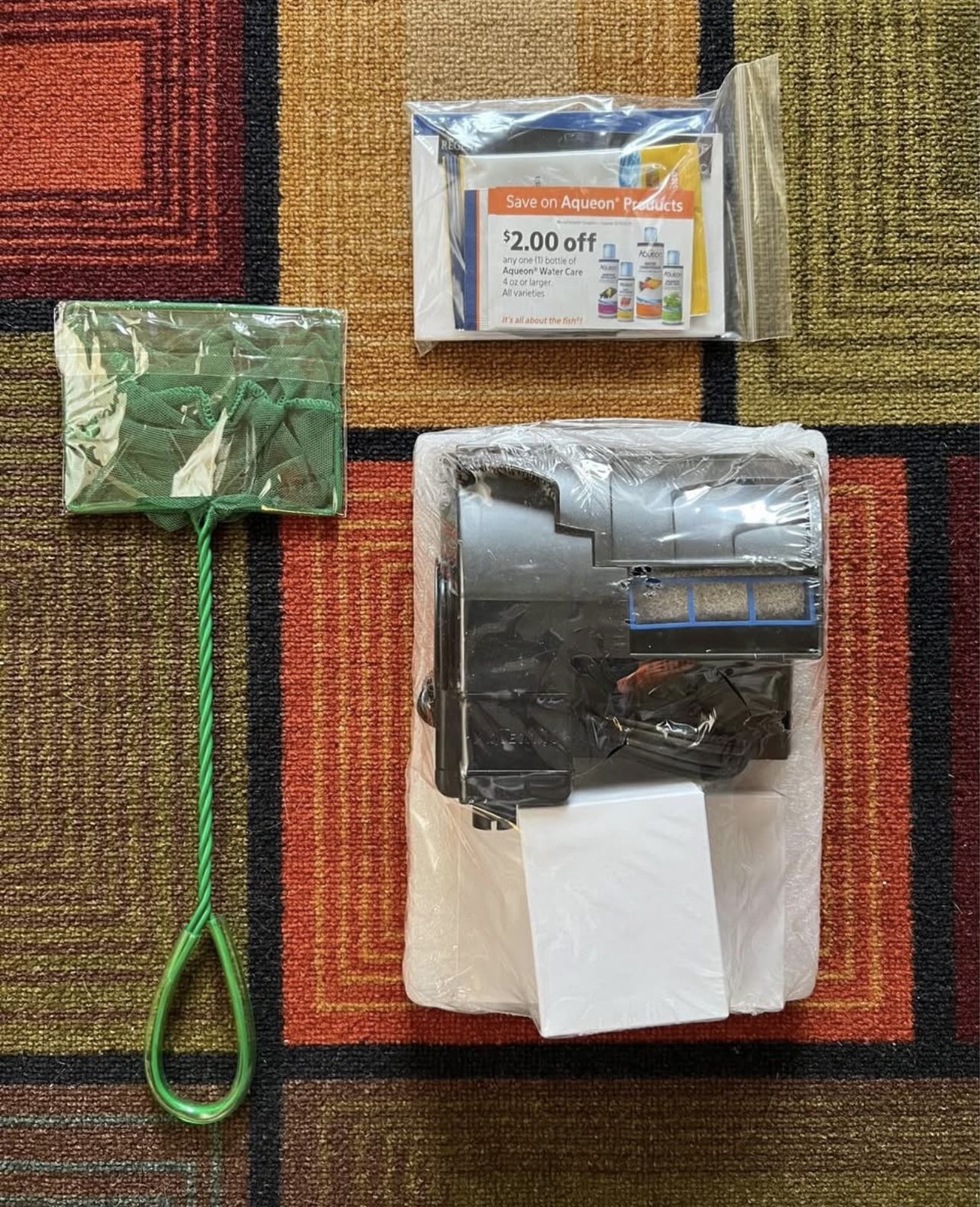 Aqueon 10 Filter Kit With Net & Food & Coupons (New)
