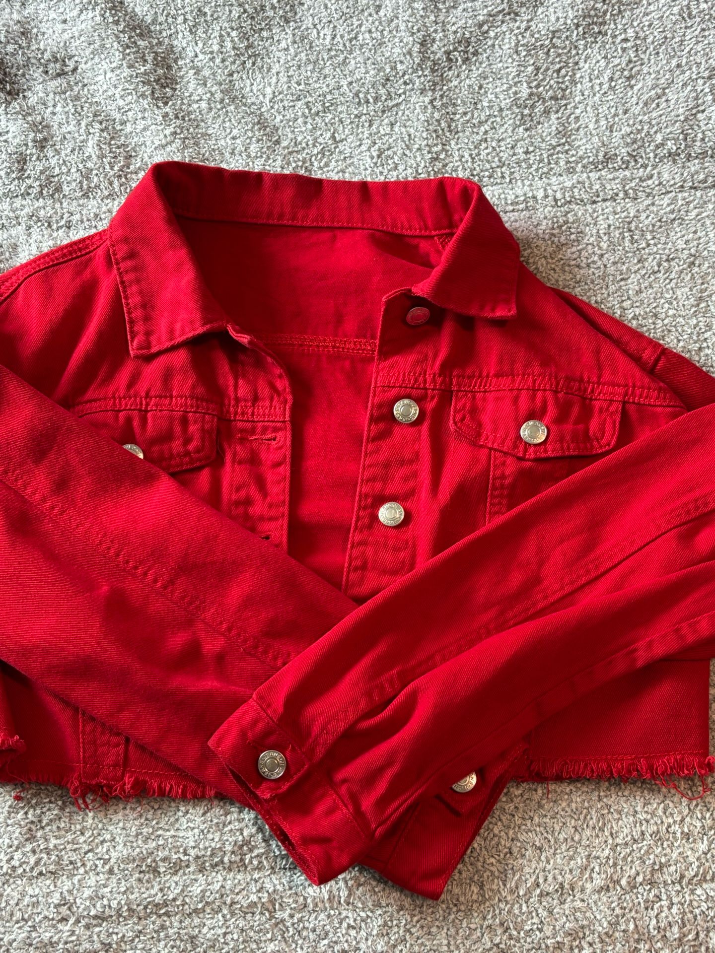 Red Jean Jacket!