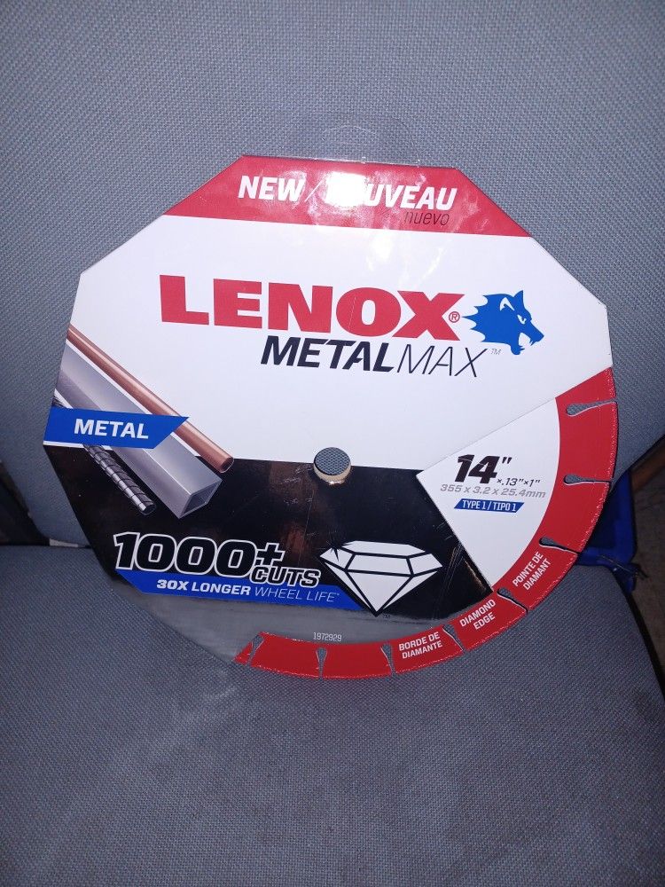 Lennox 14 Inch Metal Diamond Edge Blade