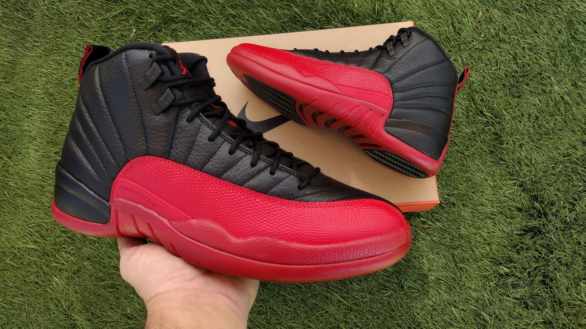 Brand New Air Jordan 12 Black And Red ,Flu Game 2025 Color Way From Footlocker