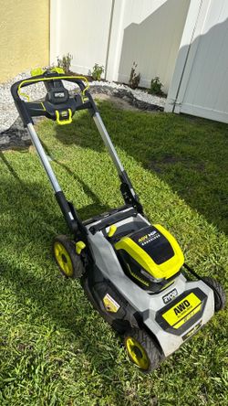 Ryobi Electric 21” Self-Propelled Mower w/2 Batts and Bag