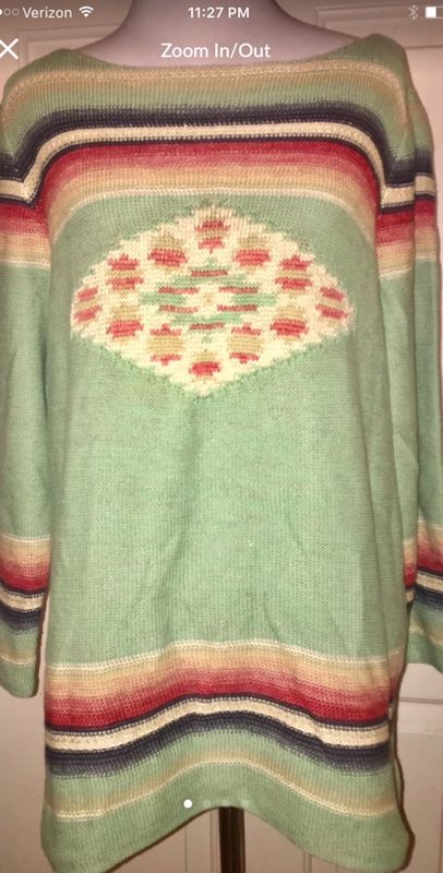 Ralph Lauren Navajo design sweater women's size large