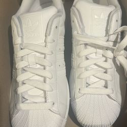 Men’s Size 12 All White Adidas Superstars II  