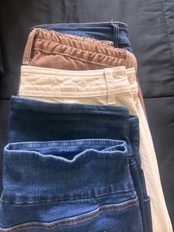 Bundled women’s jeans
