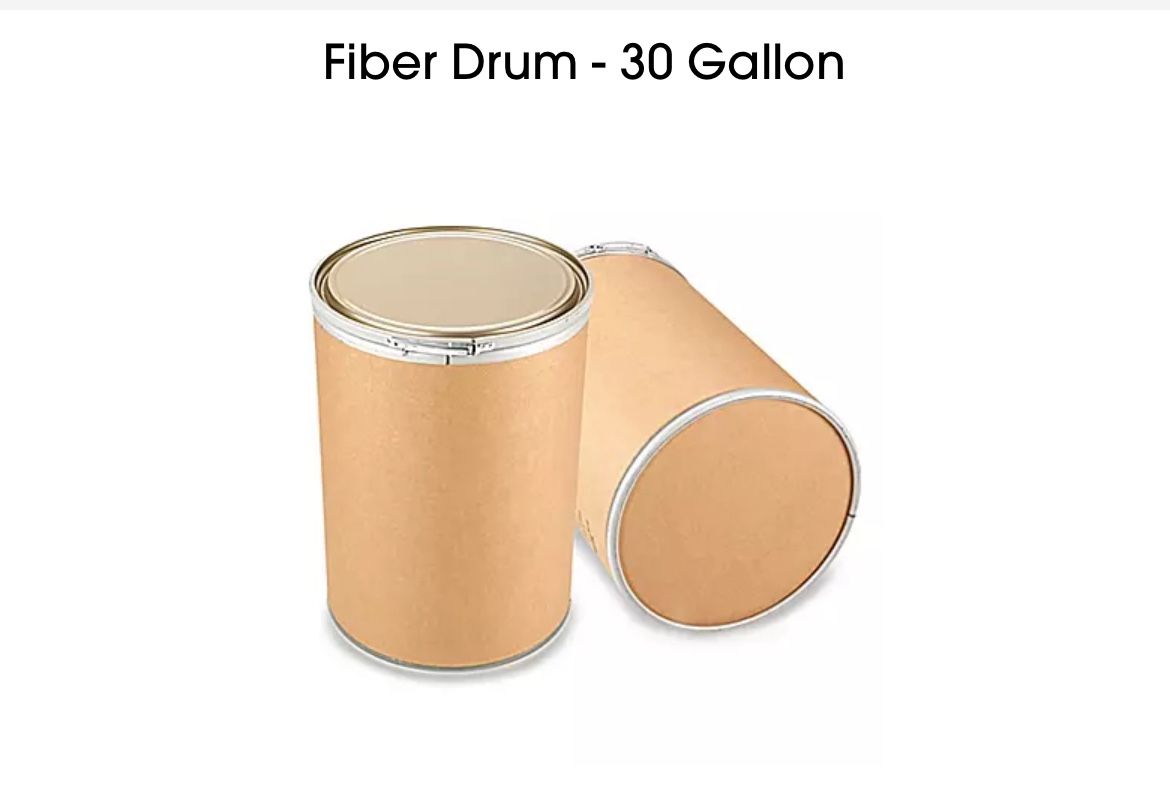 Fiber Drum With Metal Cover