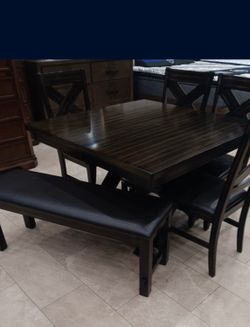 Kelly dining room with bench starting at $699