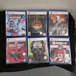 PS5 Game Bundle – Lot of 6